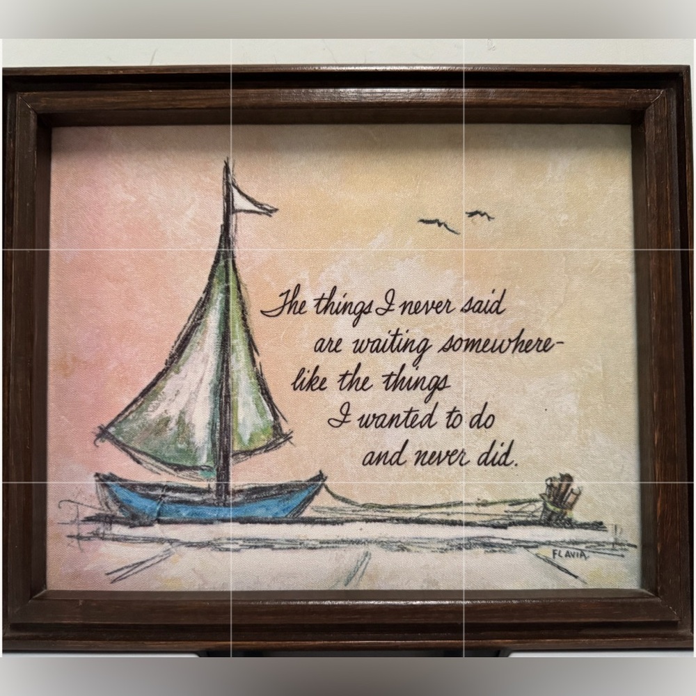 Vintage Frame with saying-wall displays